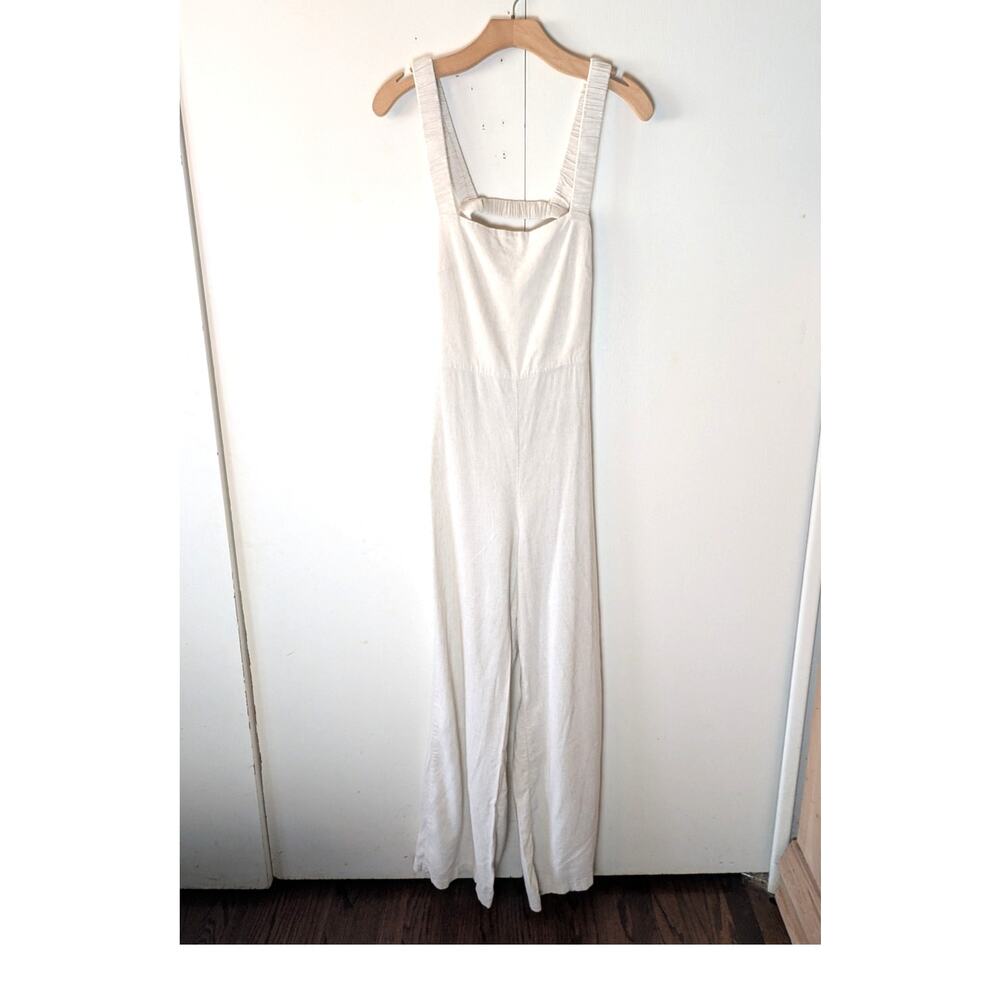 Bershka Cream Jumpsuit Medium